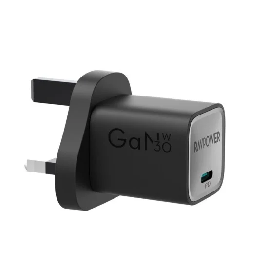 Ravpower  Mini Pd30W  Gan Type C Charger Black